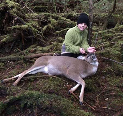 Mentoring is an important aspect of learning to hunt and the author39s nephew John enjoys a successful day in the field Mark Stopha photo