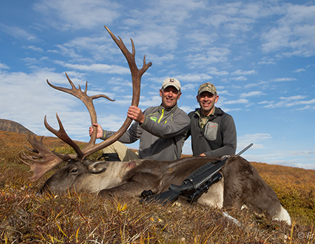 Backpack style caribou hunting  the author and his brother with his first caribou in the Alaska RangeSeptember 2017