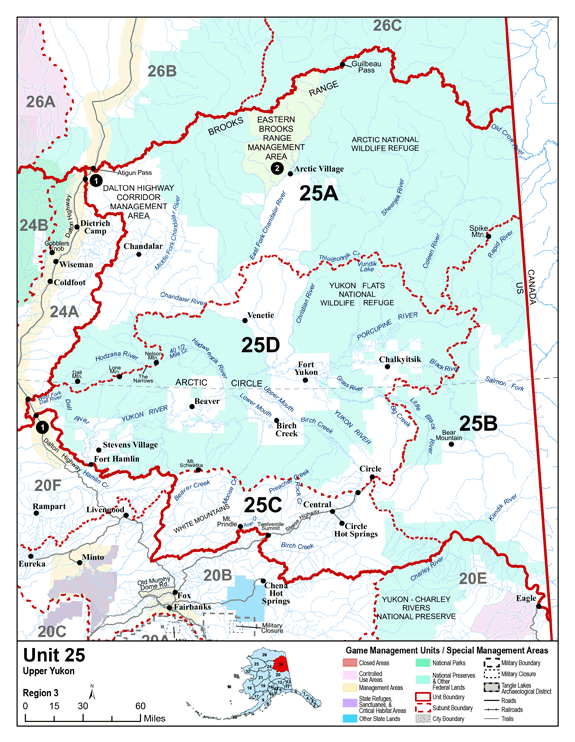 Map of GMU 25